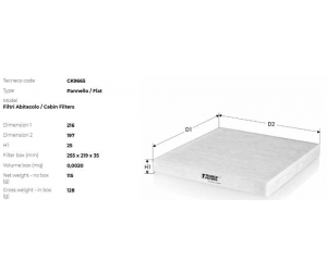 CK9665 TECNECO FILTERS 